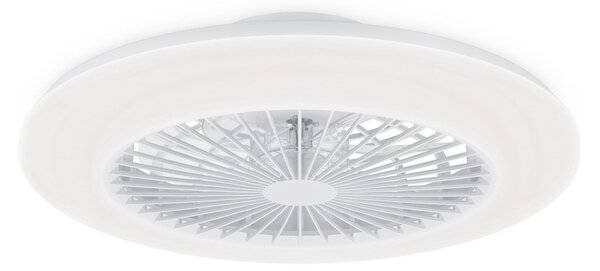 Philips LED stropni ventilator Amigo, bel, 58 cm, CCT, DC, zatemnjen, Bela, Dnevna soba / jedilnica, Plastika, Sodobni