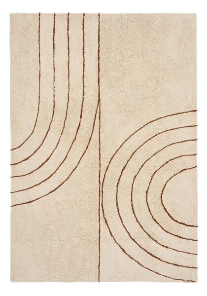 Bež preproga iz mešanice bombaža 200x300 cm Tampa – House Nordic