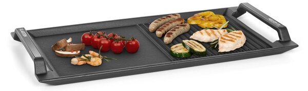 Klarstein Delicatessa Grill Pan, žar plošča, pripomoček za indukcijsko ploščo, črna barva