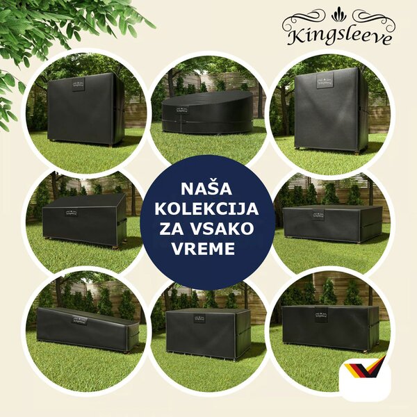 Zaščitna ponjava za pivski set BEER COVER, 180x90x74cm, antracitna Kingsleeve