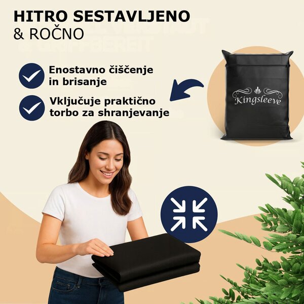 Zaščitna ponjava za pivski set BEER COVER, 180x90x74cm, antracitna Kingsleeve