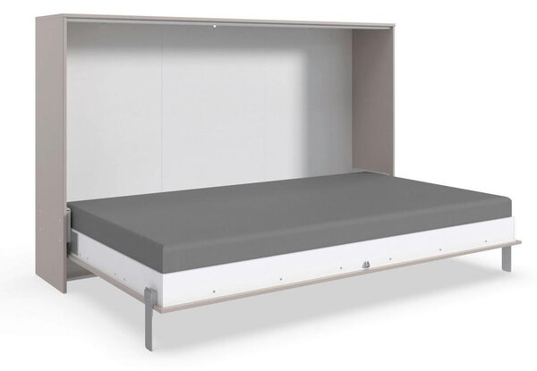 ZLOŽLJIVA POSTELJA 120 cm x 200 cm , leseni material siva, sahara