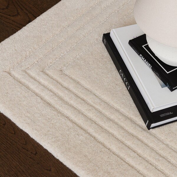 Slonokoščena ročno tkana volnena preproga 120x170 cm Orlo Ivory – Asiatic Carpets
