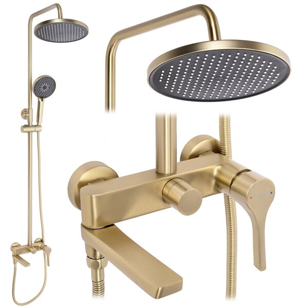 Komplet za prhanje PREMIUM Rea Maxim Brush Gold
