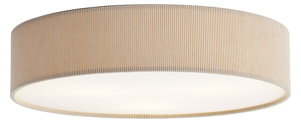 Sodobna stropna svetilka taupe z žametnim senčilom 46 cm 3-luči - Luz