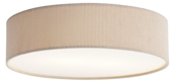 Sodobna stropna svetilka taupe z žametnim senčilom 38 cm 2-luči - Luz
