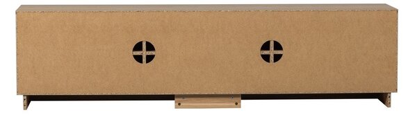 TV omarica iz masivnega hrasta v naravni barvi 200x52x45 cm Zuma – WOOOD