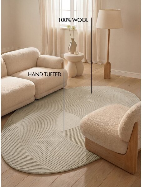 Kremno bela volnena preproga 160x230 cm Kensington Victoria – Ted Baker