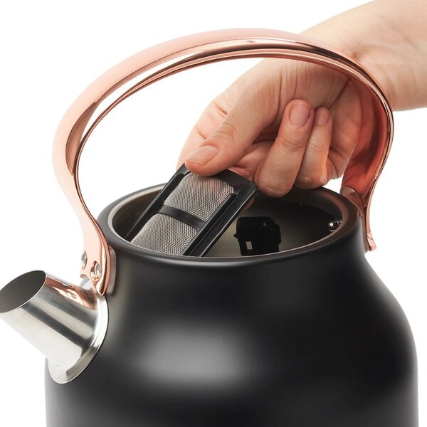 Črn grelnik vode 1,7 l Heritage – Haden