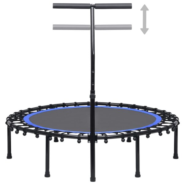 VidaXL Fitnes trampolin z ročajem 122 cm