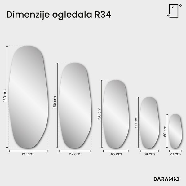 Bronasto ogledalo Pure R34