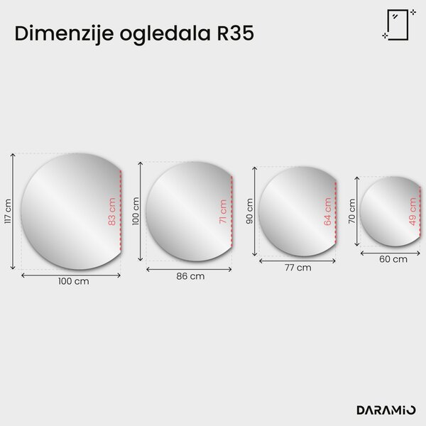 Bronasto ogledalo Pure R35