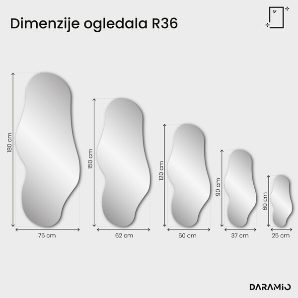 Bronasto ogledalo Pure R36