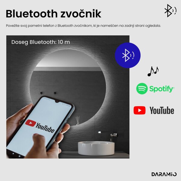 Netipično ogledalo z LED osvetlitvijo G10