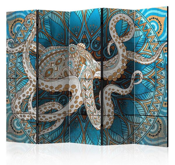 Artgeist Paravan Zen Octopus I, 5-Delni, Enostranski