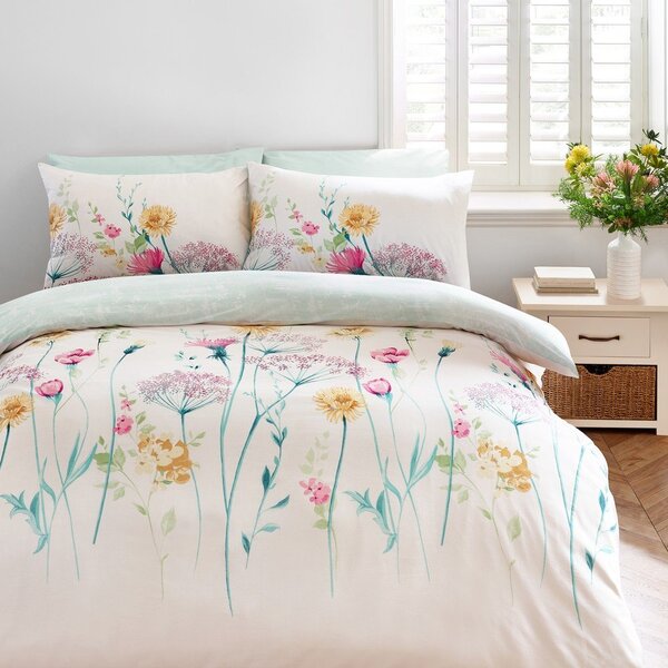 3-delna posteljnina za zakonsko posteljo 200x200 cm Meadowsweet Floral – Catherine Lansfield