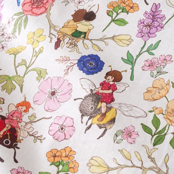 Enojna bombažna otroška posteljnina 135x200 cm Garden Friends – Belle & Boo