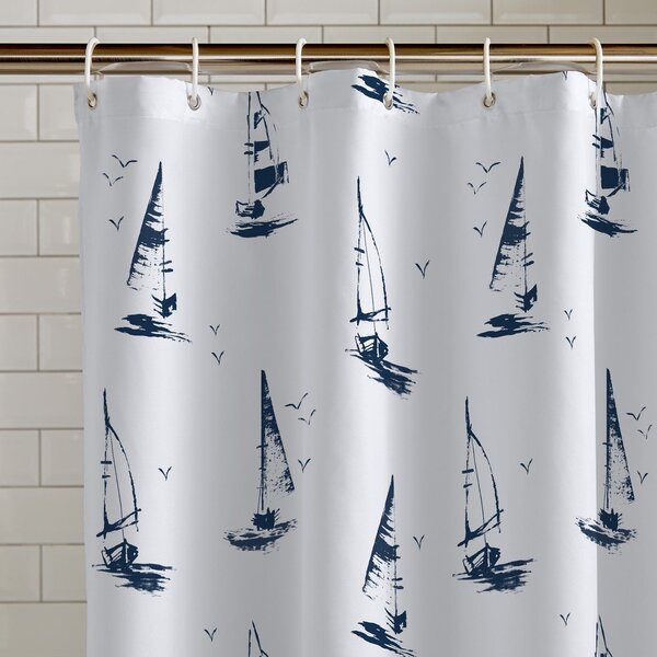 Zavesa za tuš 180x180 cm Salcombe Boats – Catherine Lansfield