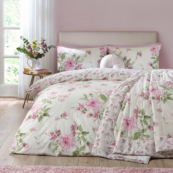 3-delna posteljnina za zakonsko posteljo 200x200 cm Avebury Floral – Catherine Lansfield