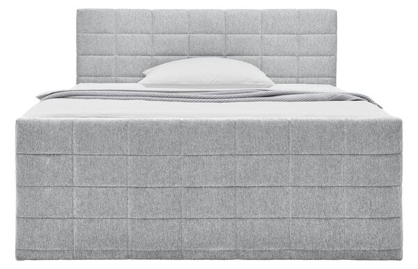 Mömax Postelja Boxspring Damon, Siva, 180x200