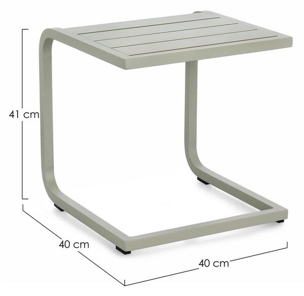 Aluminijasta vrtna mizica 40x40 cm Taylor – Bizzotto