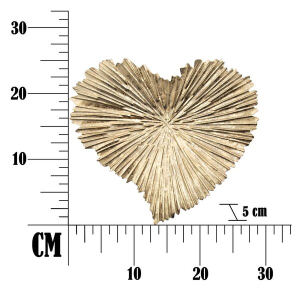 Kovinski dekorativni pladenj 29x25 cm Heart – Mauro Ferretti