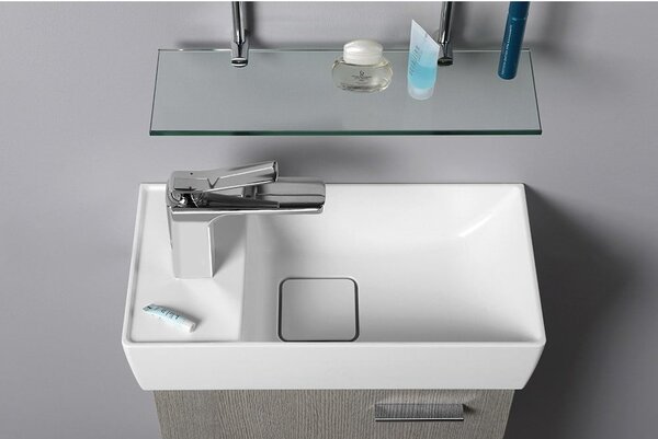 Bel umivalnik za WC iz mineralnega kompozita 47x24 cm Maxx – Sapho