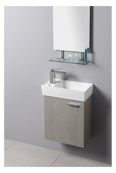 Bel umivalnik za WC iz mineralnega kompozita 47x24 cm Maxx – Sapho