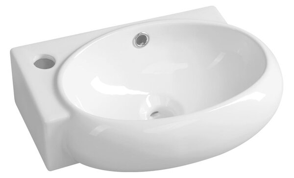 Bel keramičen umivalnik za WC 43x28,5 cm Ribera – Sapho