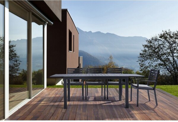 Aluminijasta vrtna miza 90x160 cm Hilde – Bizzotto