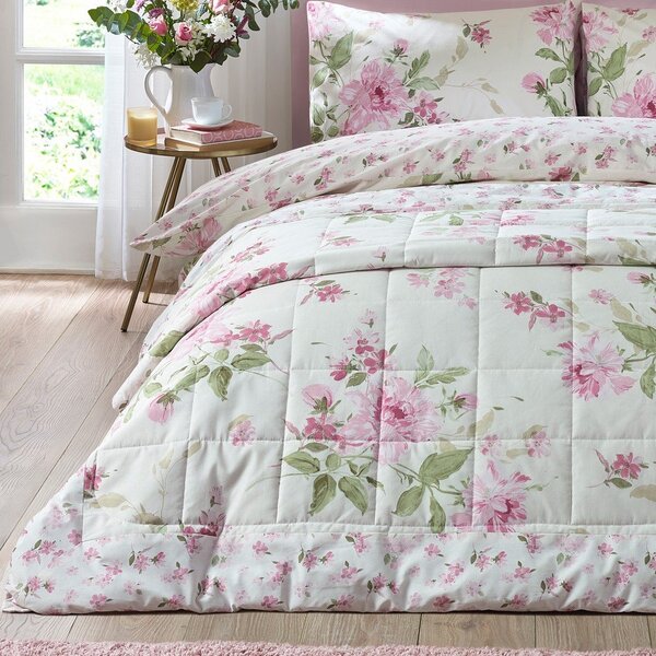 Prešito pregrinjalo 220x230 cm Avebury Floral – Catherine Lansfield