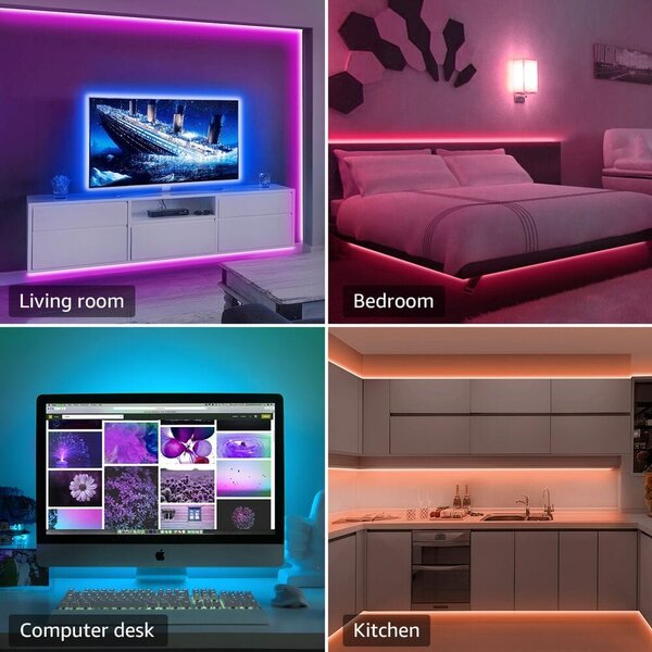 WIFI 5m Set LED trak RGB IP20 - glasbeni