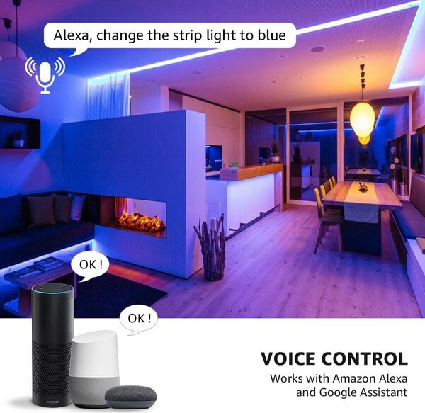 WIFI 5m Set LED trak RGB IP20 - glasbeni