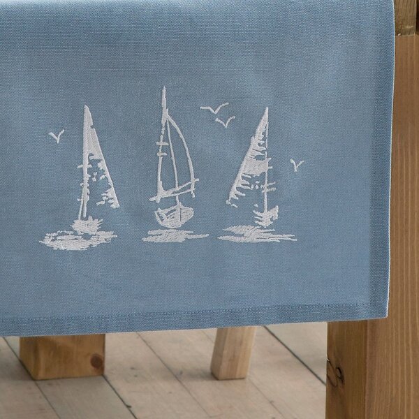 Bombažen namizni tekač 32x220 cm Salcombe Boats – Catherine Lansfield