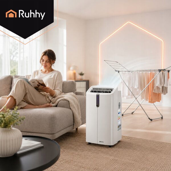 4v1 3.5kW prenosna klimatska naprava WIFI ogrevanje in razvlaževanje 12000BTU - 2612652