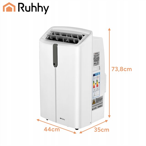 4v1 3.5kW prenosna klimatska naprava WIFI ogrevanje in razvlaževanje 12000BTU - 2612652