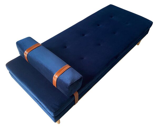 OTOMAN, modra tekstil