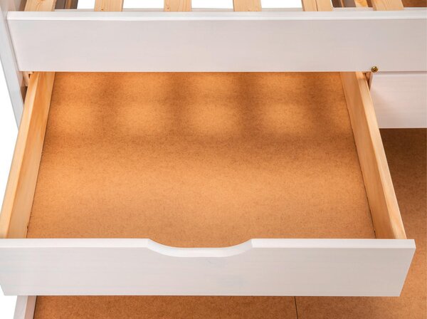 RAZTEGLJIVA POSTELJA 90 cm x 200 cm , bela