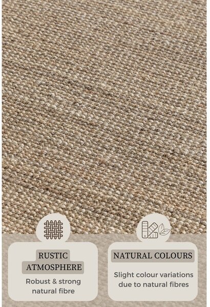 Sivorjav tekač iz jute 80x200 cm Bouclé – Hanse Home