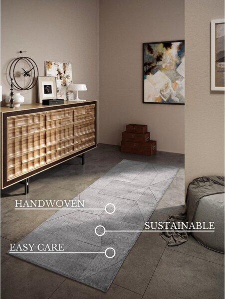 Siv ročno tkan volnen tekač 80x250 cm Ursule – Villeroy&Boch