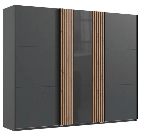 Premium Living Omara Z Drsnimi Vrati Atlanta, Barva Grafita