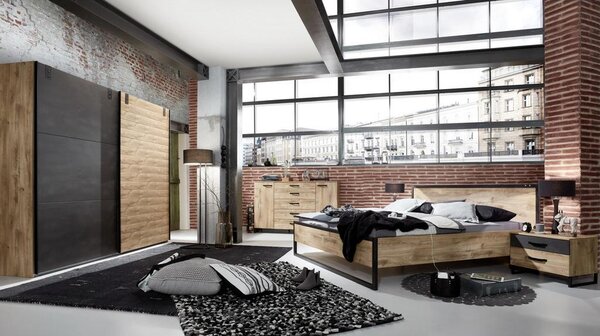 Modern Living Omara Z Drsnimi Vrati Detroit, Barva Grafita