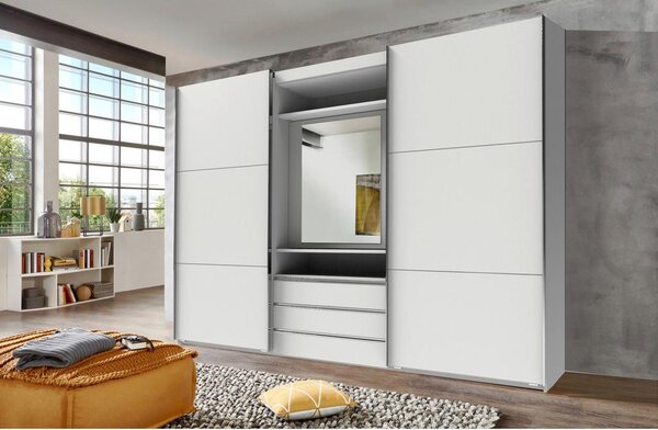 Premium Living Omara Z Drsnimi Vrati Magic, Bela
