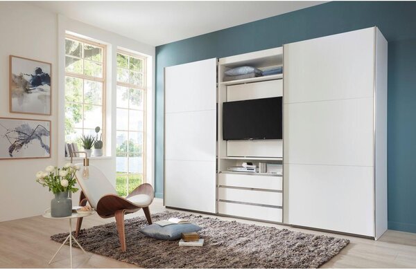 Premium Living Omara Z Drsnimi Vrati Magic, Bela