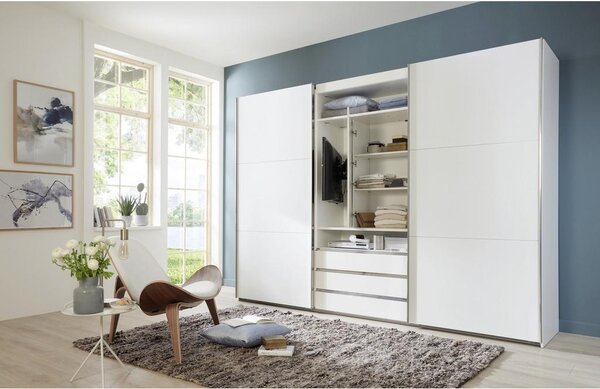 Premium Living Omara Z Drsnimi Vrati Magic, Bela