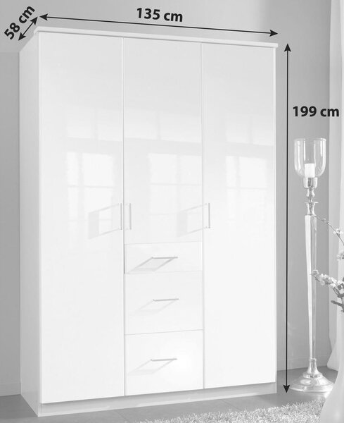 Modern Living Omara S Klasičnimi Vrati Clack, Bela