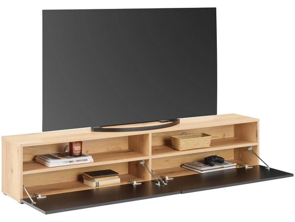 Modern Living Tv-element Otis, Črna, Barva Hrasta