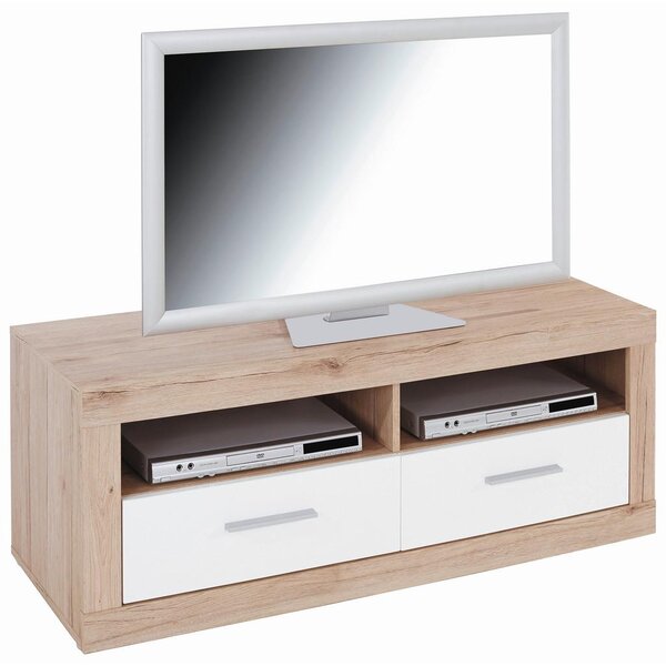 Modern Living Tv-element Malta, Bela, Barva Hrasta