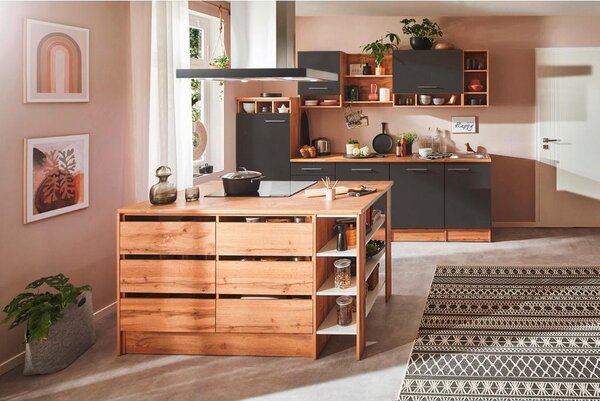 Respekta Kuhinjski Blok Z Aparati Hilde, Siva, Barva Hrasta
