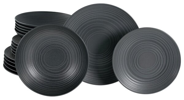 JEDILNI SERVIS Lava Stone black